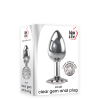 Анальна пробка із каменем A&E CLEAR GEM ANAL PLUG SMALL