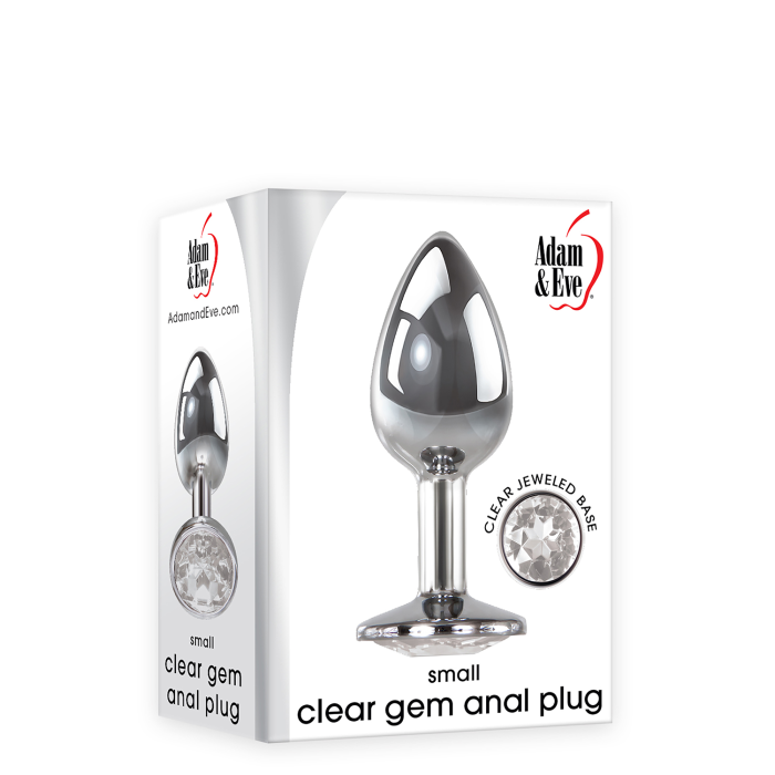 Анальна пробка із каменем A&E CLEAR GEM ANAL PLUG SMALL
