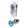 Анальна пробка S з блакитним каменем Boss of toys Jewellery