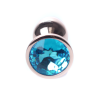 Анальна пробка S з блакитним каменем Boss of toys Jewellery