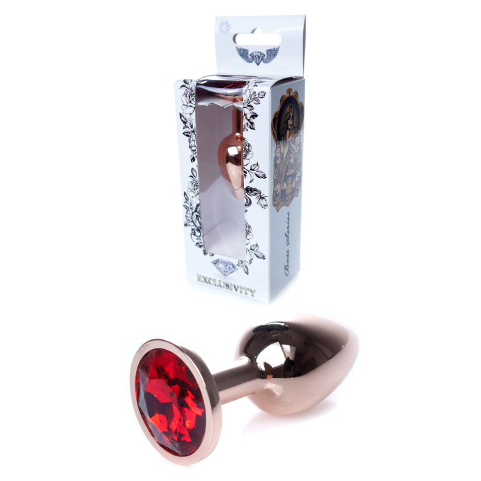Анальна пробка S з червоним каменем Boss of toys Jewellery