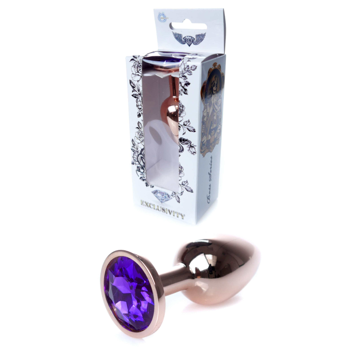 Анальна пробка S з фіолетовим каменем Jewellery