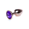 Анальна пробка S з фіолетовим каменем Jewellery