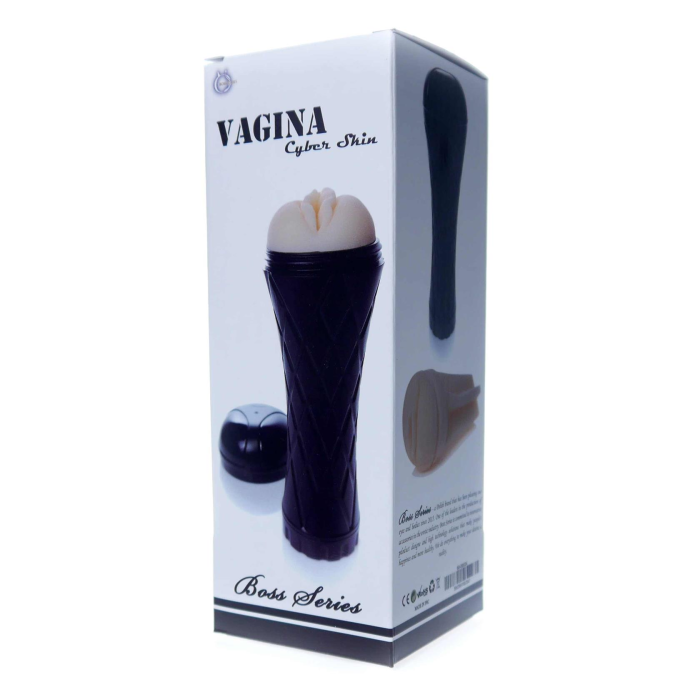 Мастурбатор у колбі з кібершкіри-Vagina cyber skin- Latarka