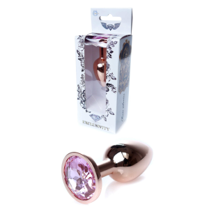 Анальний плаг S з рожевим каменем Boss of toys Jewellery