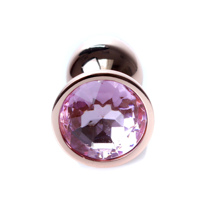 Анальний плаг S з рожевим каменем Boss of toys Jewellery
