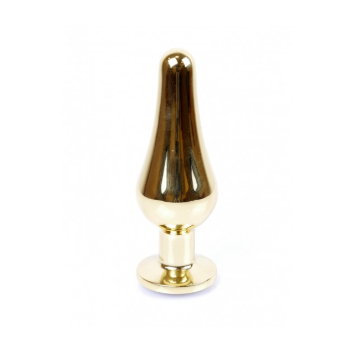 Анальна пробка з фіолетовим каменем Plug-Jewellery Gold BUTT PLUG-Purple