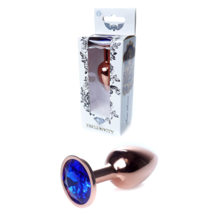Анальна пробка Plug-Jewellery Red Gold PLUG-Dark Blue