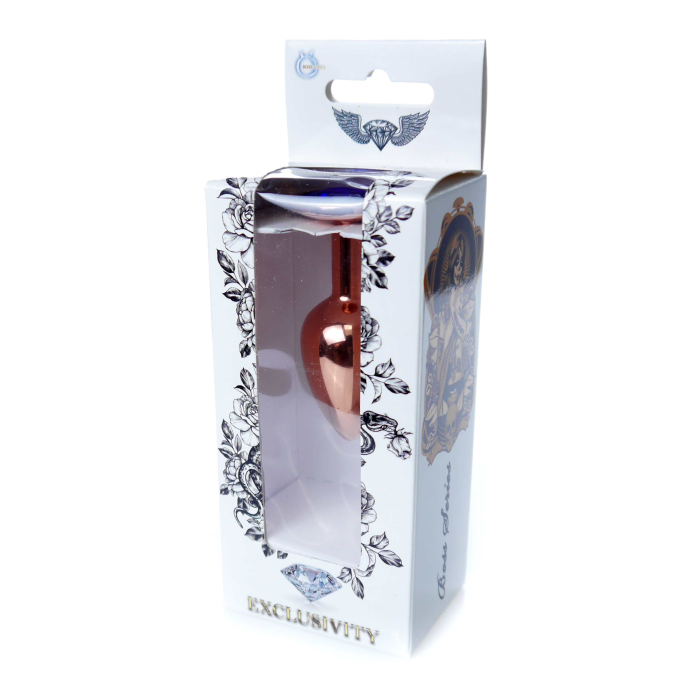 Анальна пробка Plug-Jewellery Red Gold PLUG-Dark Blue