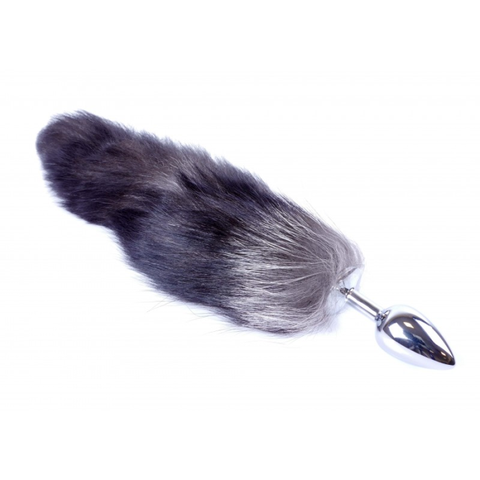 Анальна пробка з хвостом Boss of toys Fox TAIL-Black XXL
