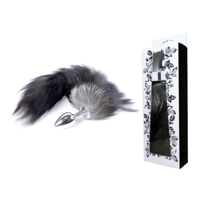 Анальна пробка з хвостом Boss of toys Fox TAIL-Black XXL