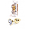 Анальна пробка S з фіолетовим каменем Boss of toys Jewellery