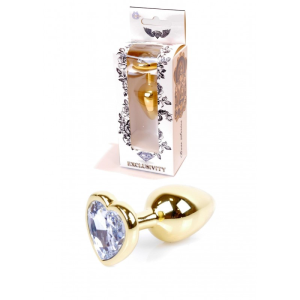 Анальна пробка S з фіолетовим каменем Boss of toys Jewellery