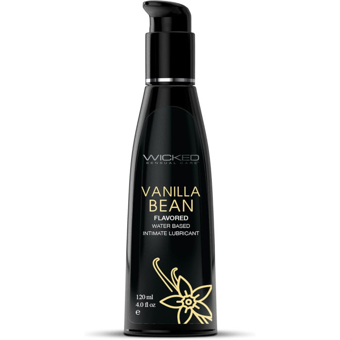 Їстівний лубрикант зі смаком ванілі Wicked Vanilla Bean на водній основі, 120 мл