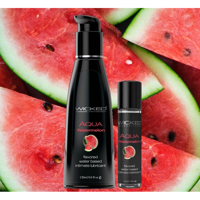 Їстівний лубрикант зі смаком кавуна Wicked Aqua Watermelon Flavored, 120 мл