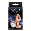 Анальна пробка NS Novelties REAR ASSETS ROSE GOLD SMALL CLEAR