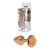 Анальна пробка з помаранчевою трояндочкою Plug-Jewellery Red Gold PLUG ROSE-Peach