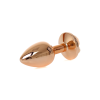 Анальна пробка з помаранчевою трояндочкою Plug-Jewellery Red Gold PLUG ROSE-Peach