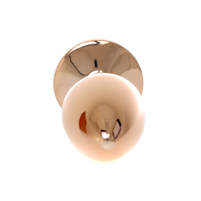 Анальна пробка з помаранчевою трояндочкою Plug-Jewellery Red Gold PLUG ROSE-Peach
