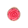 Анальна пробка з рожевою трояндочкою Plug-Jewellery Red Gold PLUG ROSE-Pink