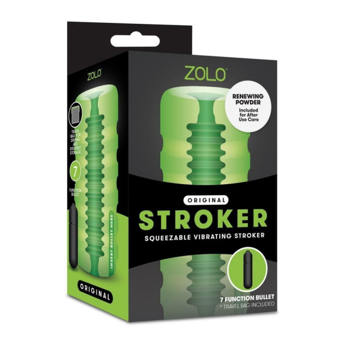 Мастурбатор із віброкулею ZOLO ORIGINAL SQUEEZABLE VIBR. STROKER