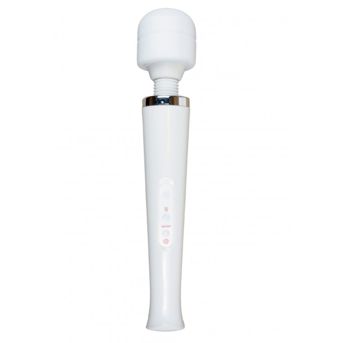 Вібромасажер зі знімною головкою Magic Massager Wand, білий