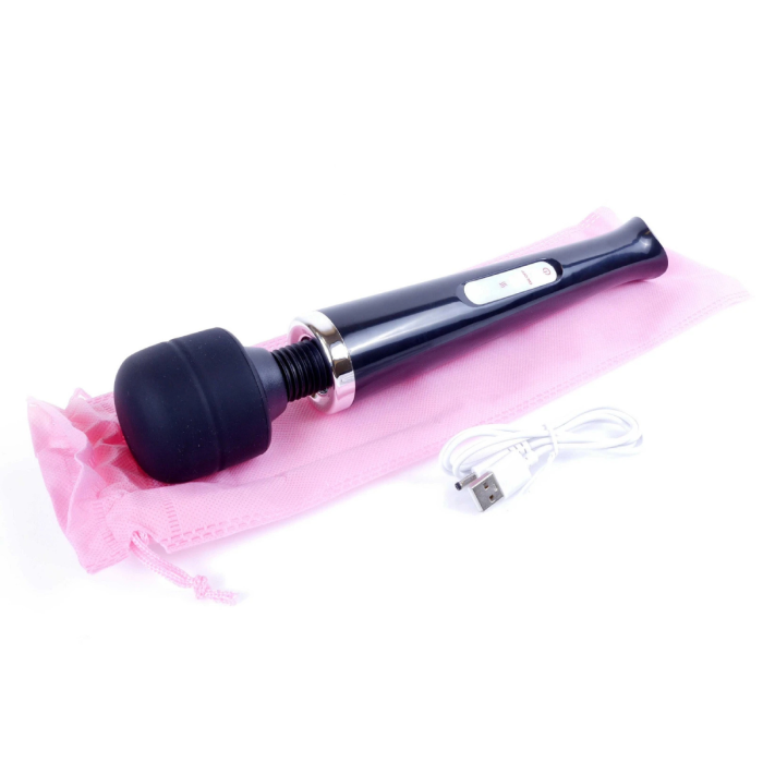 Вібромасажер зі знімною головкою Magic Massager Wand, білий