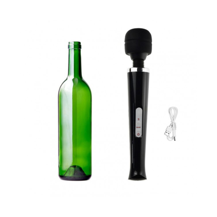 Вібромасажер зі знімною головкою Magic Massager Wand, білий
