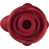 Вібратор двосторонній з повітряною стимуляцією ROSE, червоний