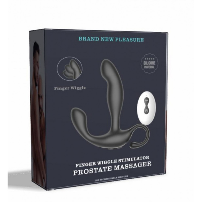 Масажер простати з вібро Finger Wiggle Prostate Massager, чорний