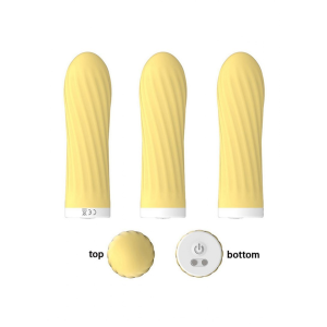 Віброкулька Rechargeable Silicone-Yellow