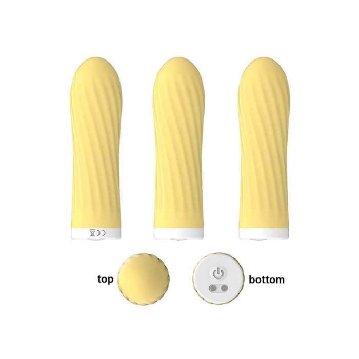 Віброкулька Rechargeable Silicone-Yellow