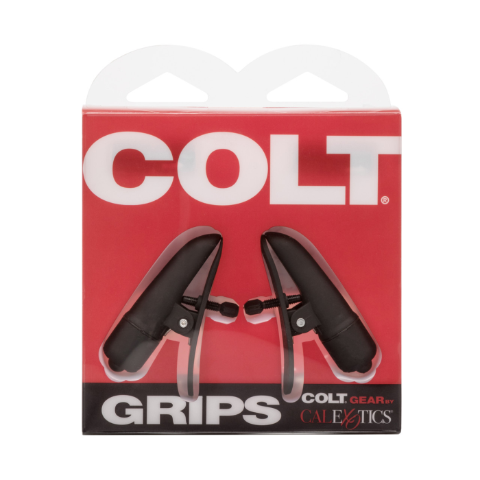 Затискачі на соски з вібрацією COLT Grips, чорні