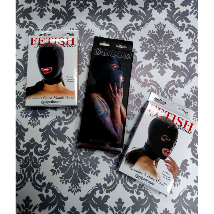 Маска еластична Fetish Fantasy Series з отвором для рота, чорна, One Size