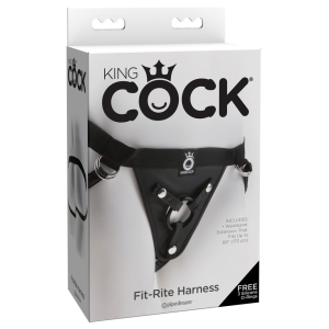 Трусики для страпона Pipedream King Cock кільцеве кріплення, колір чорний
