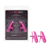 Затискачі на соски з вібрацією California Exotic Novelties, рожеві, 7 см