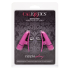 Затискачі на соски з вібрацією California Exotic Novelties, рожеві, 7 см
