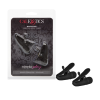 Затискачі на соски з вібрацією California Exotic Novelties, чорні, 7 см