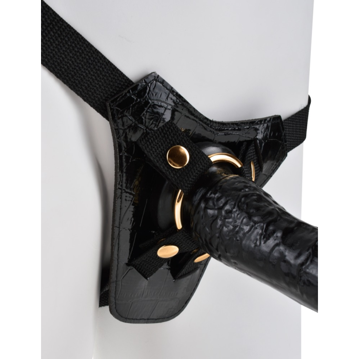 Страпон Pipedream Fetish Fantasy Gold на трусиках, чорний