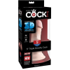 Фалоімітатор реалістичний на присосці Pipedream King Cock, бежевий