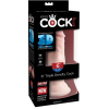 Фалоімітатор реалістичний на присосці Pipedream King Cock, бежевий