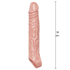 Насадка, що подовжує, на пеніс ToyJoy Get Real Extension Sleeve Large з петлею на мошонку, бежева