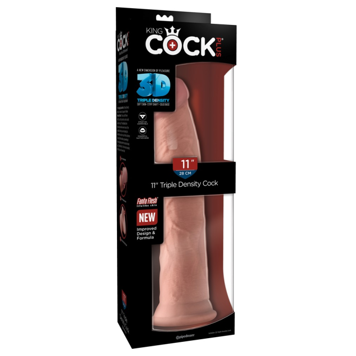 Фалоімітатор на присосці без мошонки Pipedream King Cock бежевий