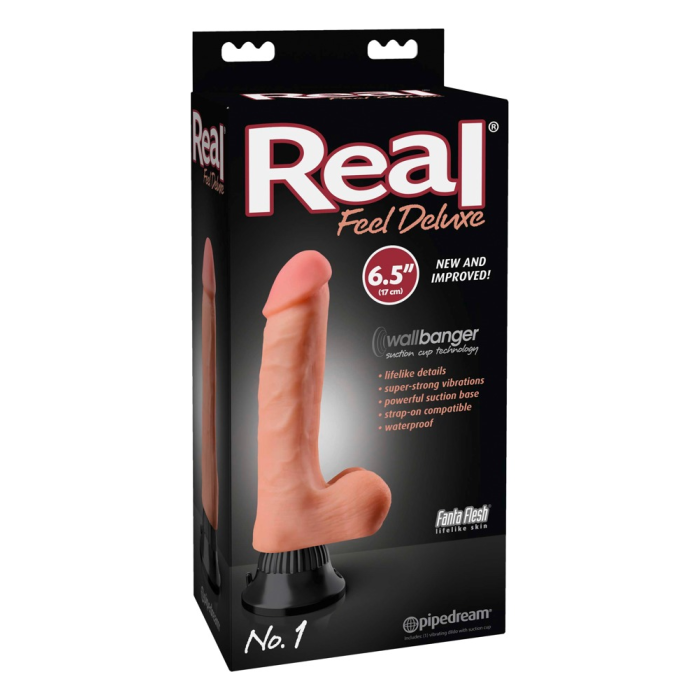 Вібратор реалістичний Real Feel Deluxe No.1, 6.5 на присосці