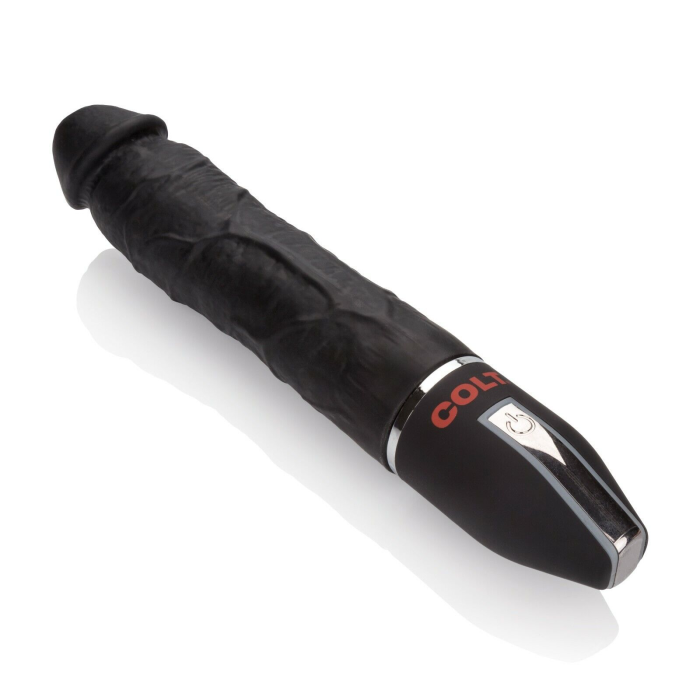 Реалістичний багатошвидкісний вібратор COLT Deep Drill для простати та точки G, чорний