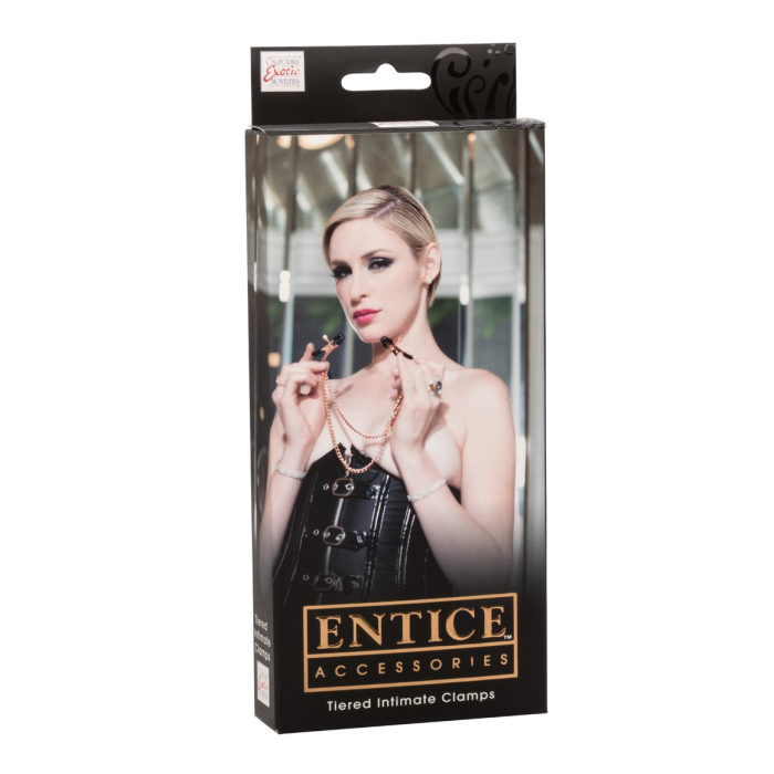 Затискачі для сосків з ланцюжком California Exotic Novelties, золотисті