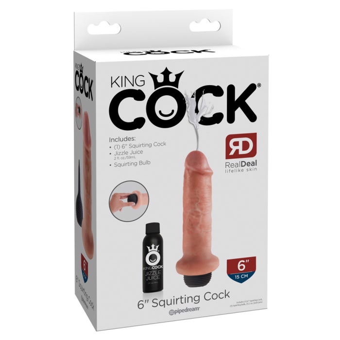 Фалоімітатор Королівський з виверженням Pipedream King Cock бежевий