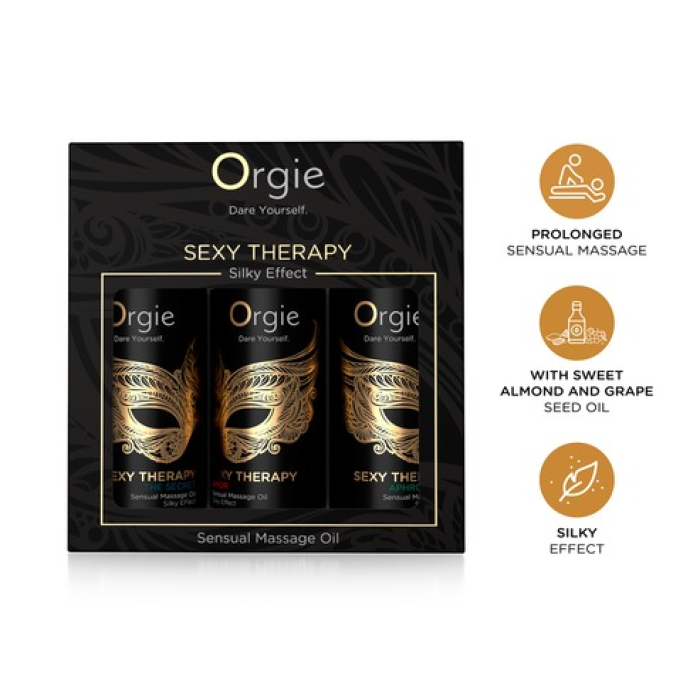 Міні-колекція масажних масел Orgie "Sexy Therapy" 3 засоби по 30 мл