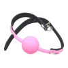 Кляп силіконовий Silicone ball gag metal accesso pink