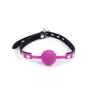 Кляп силіконовий із замком Silicone ball gag rose with lock